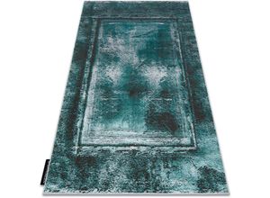 5904145533285 - Modern DE LUXE Teppich 634 Rahmen vintage - Strukturell grün   Anthrazit green 160x220 cm