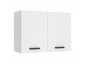 5904316249434 - Hängeschrank Küche Küchenschränke sg Breite 80 cm Oberschrank mit 2 Türen Küchenhängeschränke Wandschrank Hängend Weiß matt - Belini