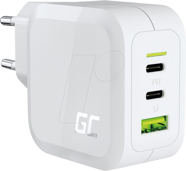 5904326372894 - GC CHARGC08W - USB-Ladegerät 65 W 2x USB-C 1x USB-A GaN weiß