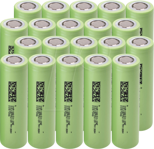 5904326375031 - GC 18650-2900X20 - Industriezelle 18650 37 V 2900 mAh ungeschützt 20er-Pack