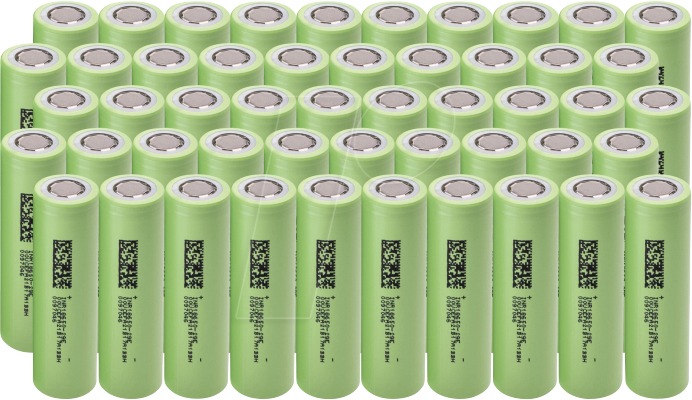 5904326375055 - GC 18650-2900X50 - Industriezelle 18650 37 V 2900 mAh ungeschützt 50er-Pack