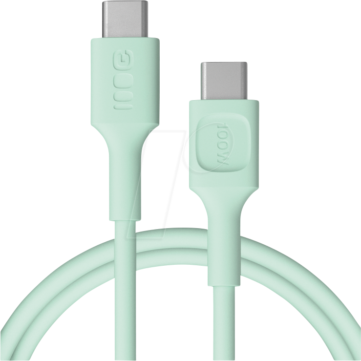5904326376236 - GC KAB100PF120MG - Daten-  Ladekabel  USB C-Stecker > C Stecker 100 W 12 m mint