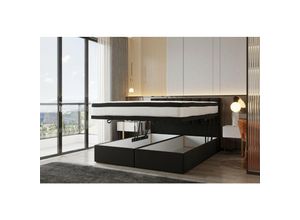 5904347102791 - Bond Boxspringbett 180 x 200 mit Bettkasten mit Matratze Schwarz - Trada