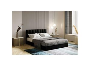 5904347103026 - City Boxspringbett 180 x 200 mit Bettkasten und Topper Schwarz - Trada