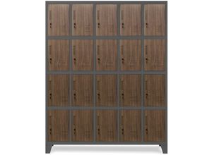 5904405574973 - Lagerschrank 1360 x 1720 x 450 mm Eco Design anthrazit nussbaum - anthrazit