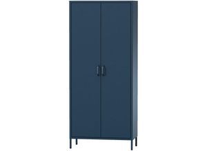 5904405577530 - Kleiderschrank 800 x 1850 x 450 mm Modern navy blau - blau