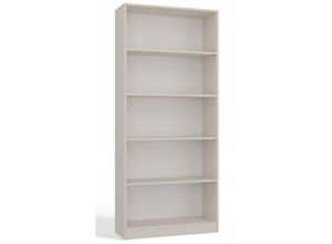 5904507209636 - CDF Bücherregal R80 Farbe Beige Breite 80 Zentimeter Für Wohnzimmer Büro und Arbeitszimmer Regal für Bücher und Spielzeug Ideal für Kinderzimmer