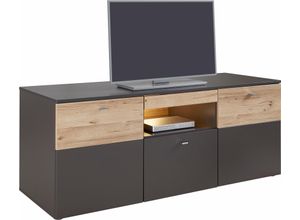 5904767173395 - Lowboard Sideboards grau (grau eichefarben) Lowboards Breite 150 cm inkl Beleuchtung