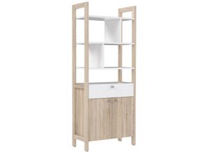 5904767825348 - Aktenregal Hoyvik Regale Gr B H T 812 cm x 2001 cm x 412 cm 8 St weiß (sonoma eiche weiß) Büroregal Büroschrank Standregal Standregale Regale