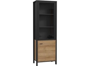 5904767825515 - Vitrine Hochschrank Anbauwand Highboard ca 65 x 194 x 40 cm high rock Riviera