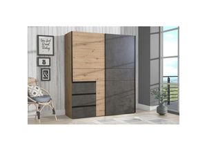 5904767826130 - - Schiebetüren Schrank Schwebetüren Stauraum ca 170 cm winn Artisan Eiche   Bet