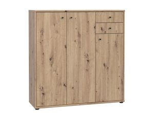 5904767826413 - - Kommode Sideboard Highboard Schuhe Stauraum Ordner Büro ca 109 x 111 x 35 cm 