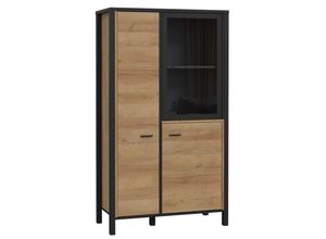 5904767827199 - Vitrine Hochschrank Anbauwand Highboard ca 86 x 152 x 40 cm high rock Riviera