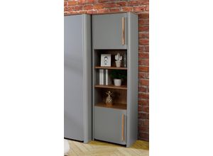 5904767829377 - Standregal Surfino grau (grau catania eiche) B586cm H1942cm T413cm FSC-zertifizierter Holzwerkstoff Regale Topseller