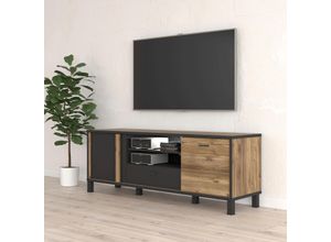 5904767830090 - TV-Board Hayato Sideboards Gr B H T 1545 cm x 564 cm x 42 cm 1 St beige (schwarz alpine kiefer) Breite ca 154 cm