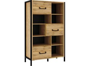 5904767835484 - Mehrzweckregal Regale Gr B H T 941 cm x 1515 cm x 415 cm 10 St braun (bartex eiche schwarz) Kinder Kinderschrank Kinderregal Kinderschränke und Jugendschränke