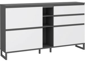 5904767843700 - Schuhschrank Schränke Gr B H T 1748 cm x 993 cm x 341 cm grau (dunkelgrau hellgrau) Schuhschränke