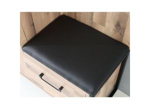 5904767891879 - - Sitzkissen Klemmkissen Kissen schwarz Kunstleder für Forte Kompaktgarderobe hu