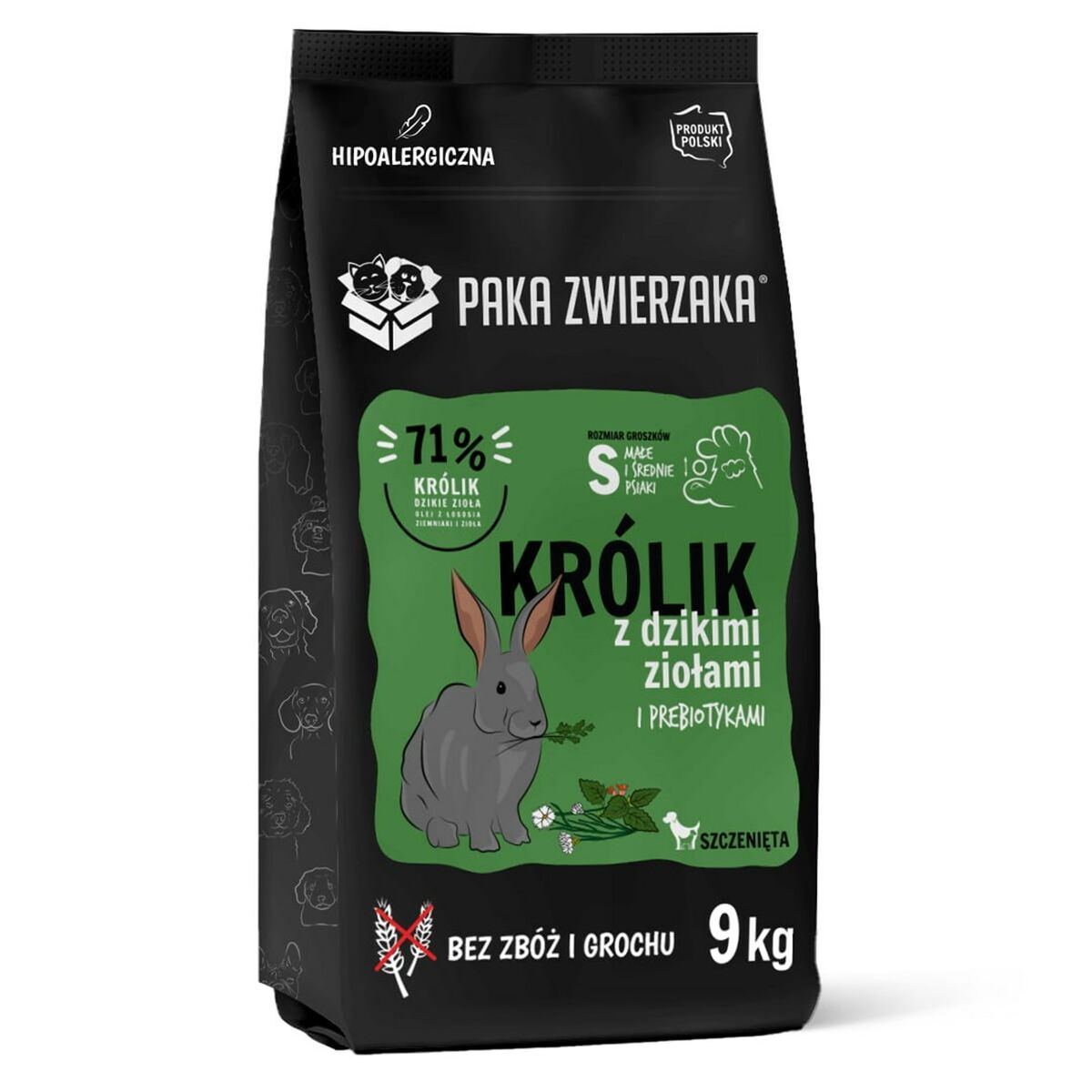 5904806564955 - Futter Puppy Rabbit with wild herbs S Hase 9 kg