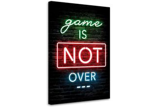 5904818611883 - Bild auf Leinwand Aufschrift für Gamer Neon Gaming – 40x60