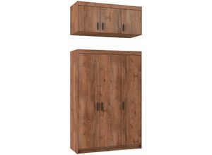 5904905004017 - Schlafzimmerschrank Eliza 3D B133 x H1905 x T53 cm 3-türiger Kleiderschrank lefkas - Furnix