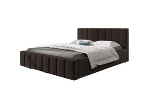 5904948044056 - E-meubles - Polsterbett mit Bettkasten boxspring bett 01 - 180x200 - Dark Brown (trinity 8)