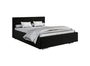 5904948044421 - Polsterbett mit Bettkasten boxspring bett 02 - 160x200 - Black (trinity 16)