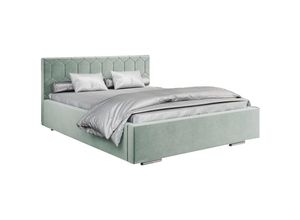 5904948044636 - E-meubles - Polsterbett mit Bettkasten boxspring bett 02 - 180x200 - Mint (trinity 21)