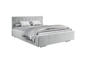 5904948044728 - Polsterbett mit Bettkasten boxspring bett 02 - 180x200 - Silver (trinity 32)