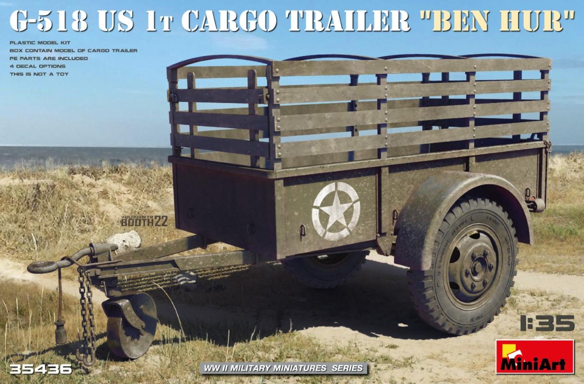 5905090346838 - G-518 US 1t Cargo Trailer Ben Hur