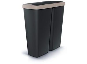 5905197461281 - Keden - Abfallbehälter mit 2 separaten Deckeln 50L