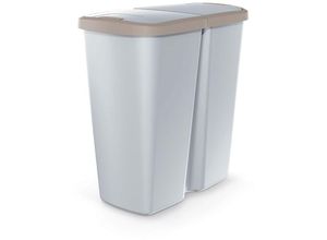 5905197462530 - Keden - Abfallbehälter mit 2 separaten Deckeln 45L