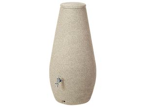 5905197568409 - Regenwassertank DROP beige (sandstein) H1205cm Ø57cm Kunststoff Regentonnen