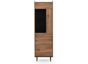 5905280195116 - Furnix - Hochvitrine vasinie Highboard mit 2 Türen Brandy-Castello-Holz