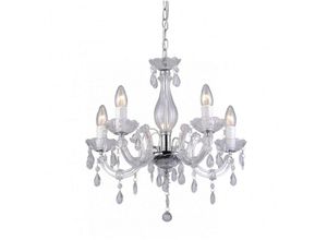 5905316603158 - Zumaline Lighting - Zumaline magnolia Mehrarmiger Kronleuchter transparent 5x E14