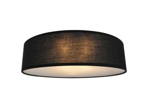 5905316605572 - Zumaline Lighting - Zumaline clara 30cm zylindrische Deckenleuchte schwarz 2x E14