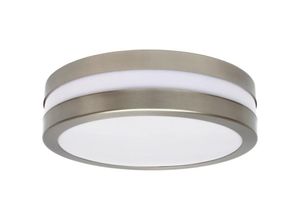 5905339089809 - - Outdoor Decken Lampe rund silber weiß Garten Garagen Beleuchtung Sockel 2xE27 IP44 8980