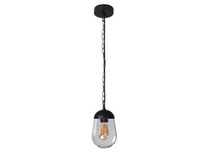 5905339365316 - Pendelleuchte Liego in Schwarz E27 IP44 - black