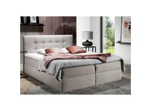 5905351203214 - FURNIX Boxspringbett TREZO 2 180x200 mit tiefen Bettkasten und Topper LS82