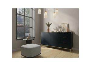 5905351208431 - Furnix - Sideboard malagas K2D3SZ Kommode 2 Türen 3 Schubladen Marineblau