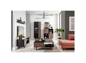 5905351234843 - Furnix - Couchtisch priggi Schubladen Ablagefach Schwarz captains deck