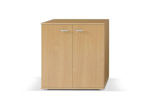 5905351246273 - Furnix - Sideboard Wohnzimmer Kommode mit 2 Türen modern Midos 3 Buche