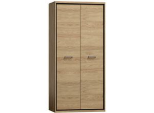 5905351248130 - Kleiderschrank mediolane M-1 mit zwei Türen & Kleiderstange Hikora - Furnix