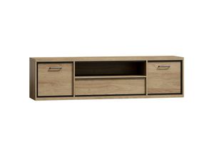 5905351248208 - RTV-Schrank mediolane M-13 Standunterschrank mit zwei Türen Natural Hickora - Furnix