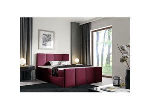 5905351256661 - Polsterbett larsh 160x200 Doppelbett mit Topper & Bettkasten MH59 - Furnix