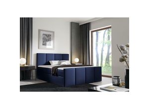 5905351256739 - Polsterbett larsh 180x200 Doppelbett mit Topper & Bettkasten FA79 - Furnix