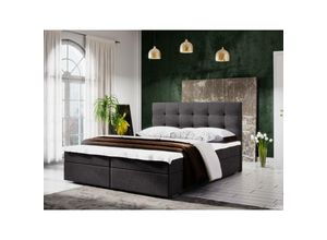 5905351266912 - Polsterbett mit Bettkasten fison 2 180x200 Boxspringbett CO97 Dunkelgrau - Furnix