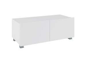 5905351285111 - Lowboard pune 100 TV-Schrank für Wohnzimmer Weiß Weiß Glanz - Furnix