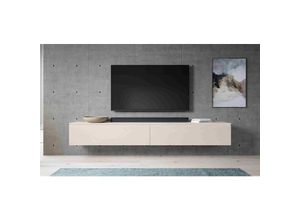 5905351285708 - Lowboard bargo 200 cm (2x100cm) TV-Kommode ohne led Beige - Furnix