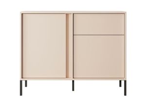 5905351286958 - Furnix - Kommode dasti 103 2d1s Sideboard mit zwei Türen und Schublade Beige